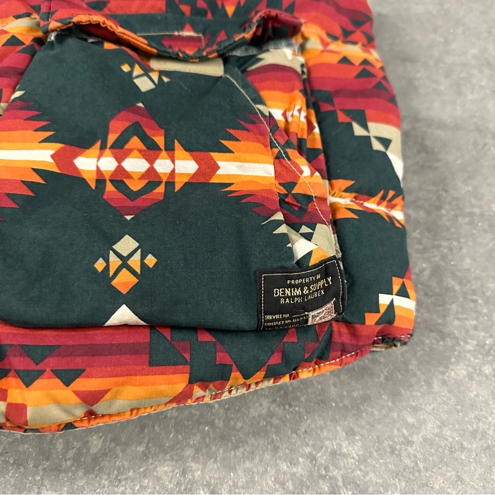 Vintage Polo Ralph Lauren Denim & Supply Serape Puffer Vest Large. Firm on price - Picture 3 of 9